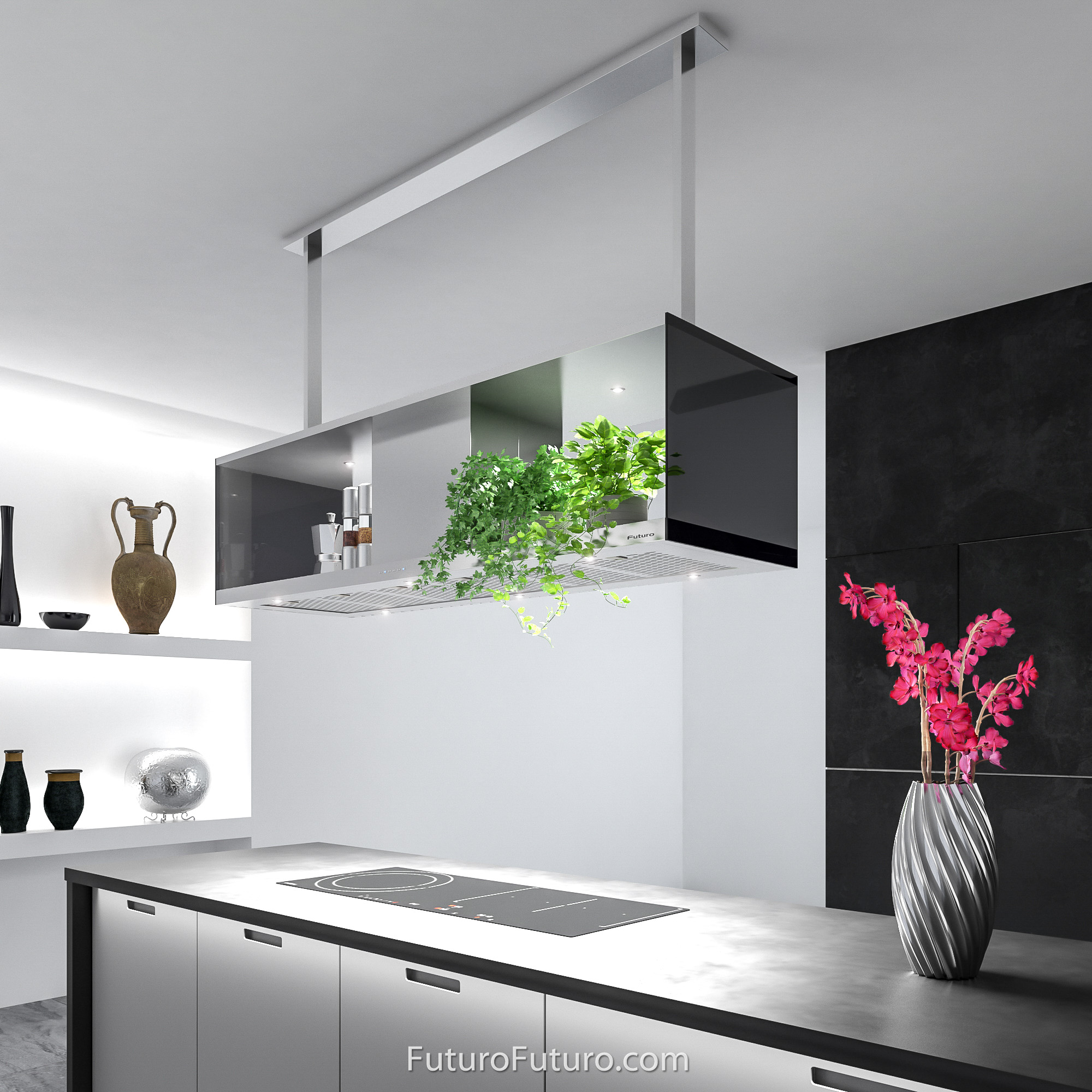 60″ Recano Island Range Hood IS60RECANO