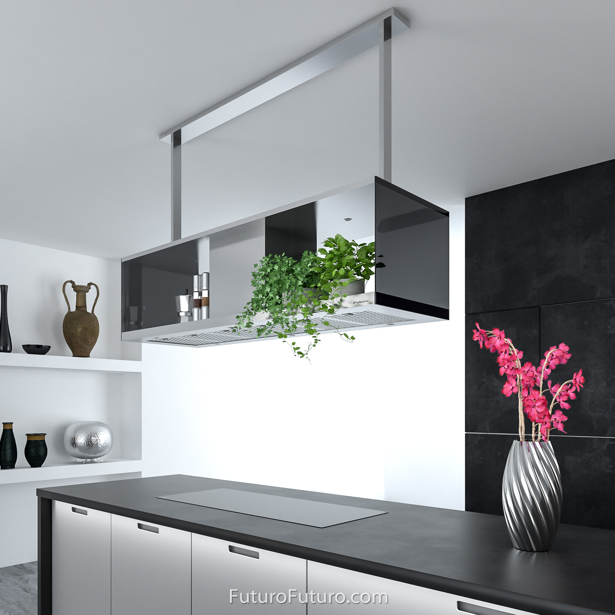 60″ Recano Island Range Hood IS60RECANO