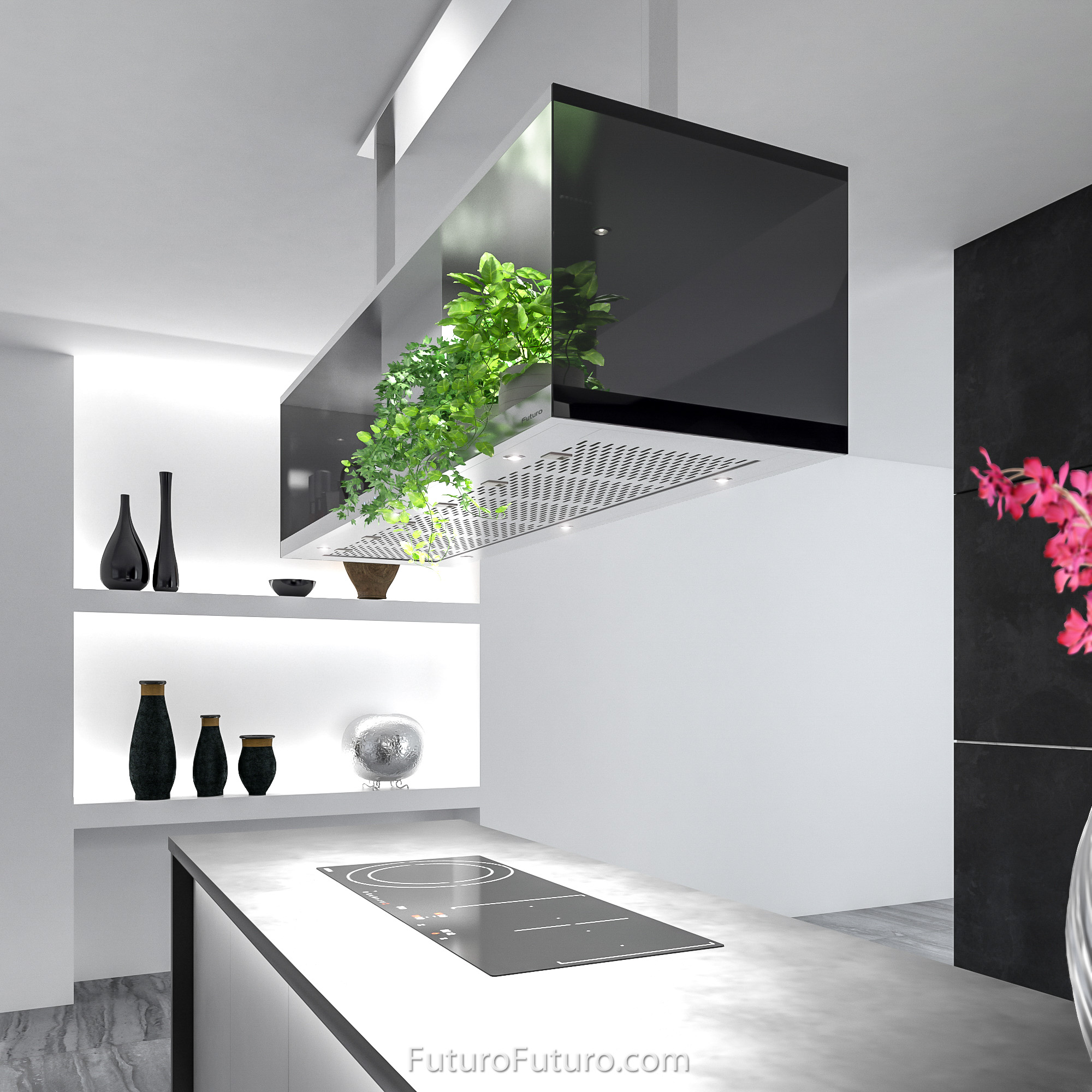 60″ Recano Island Range Hood IS60RECANO