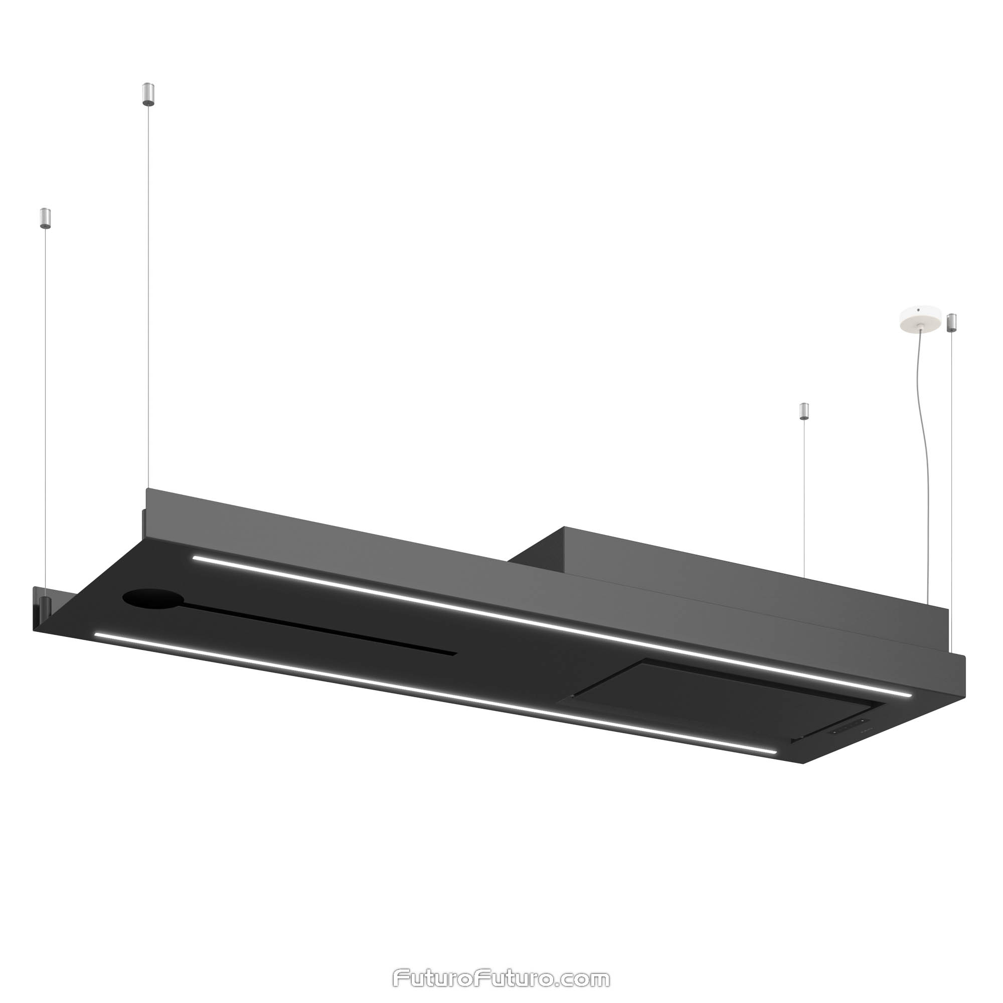 63″ Horizon Bar Island Range Hood IS63HORIZONBAR