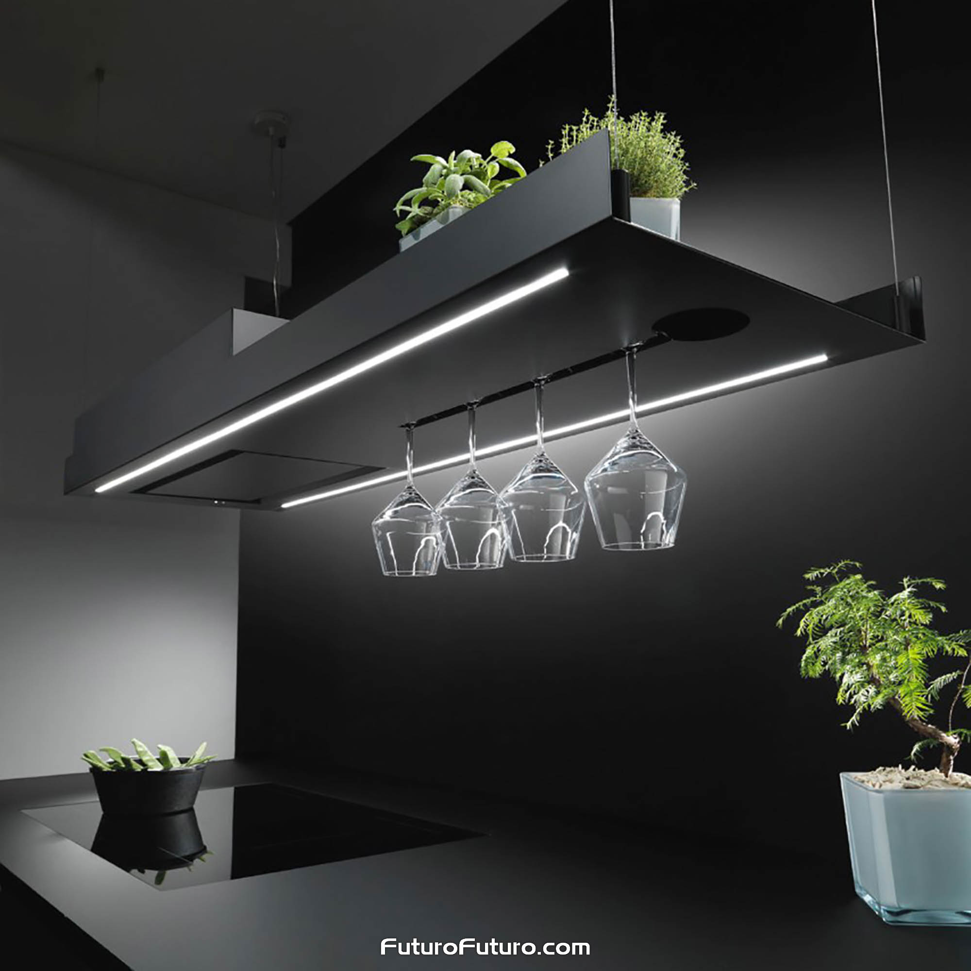 63″ Horizon Bar Island Range Hood IS63HORIZONBAR