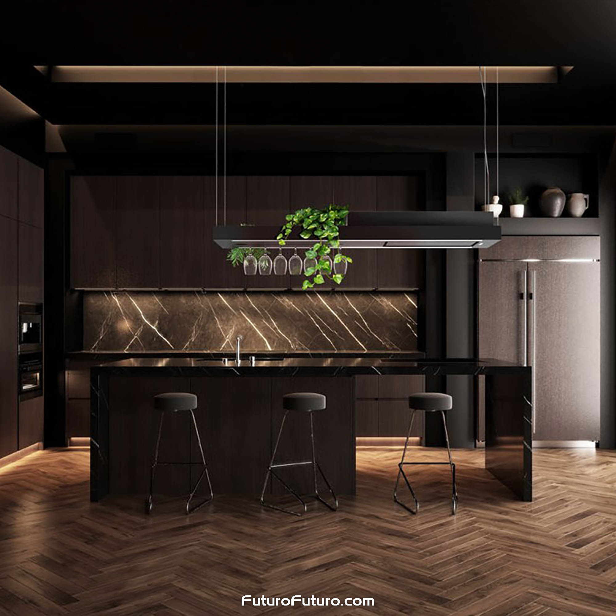 63″ Horizon Bar Island Range Hood IS63HORIZONBAR