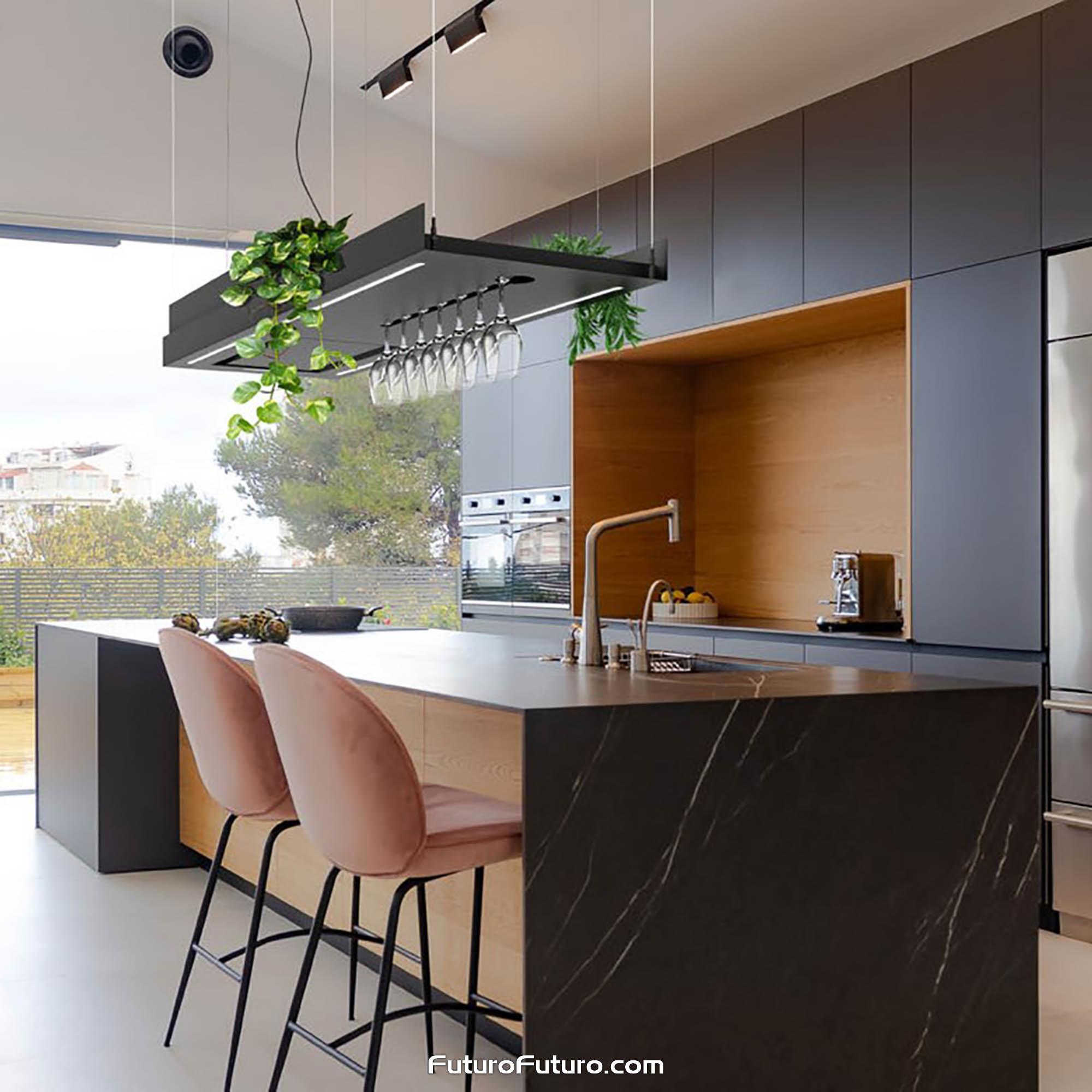 63″ Horizon Bar Island Range Hood IS63HORIZONBAR