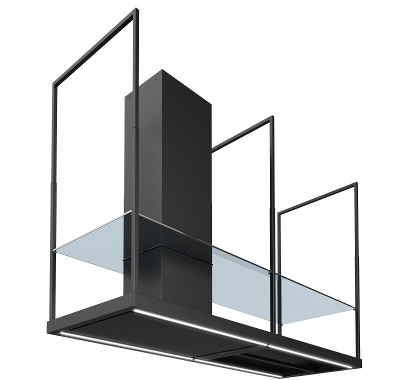 69″ Cage Black Island Range Hood IS69CAGEBLK