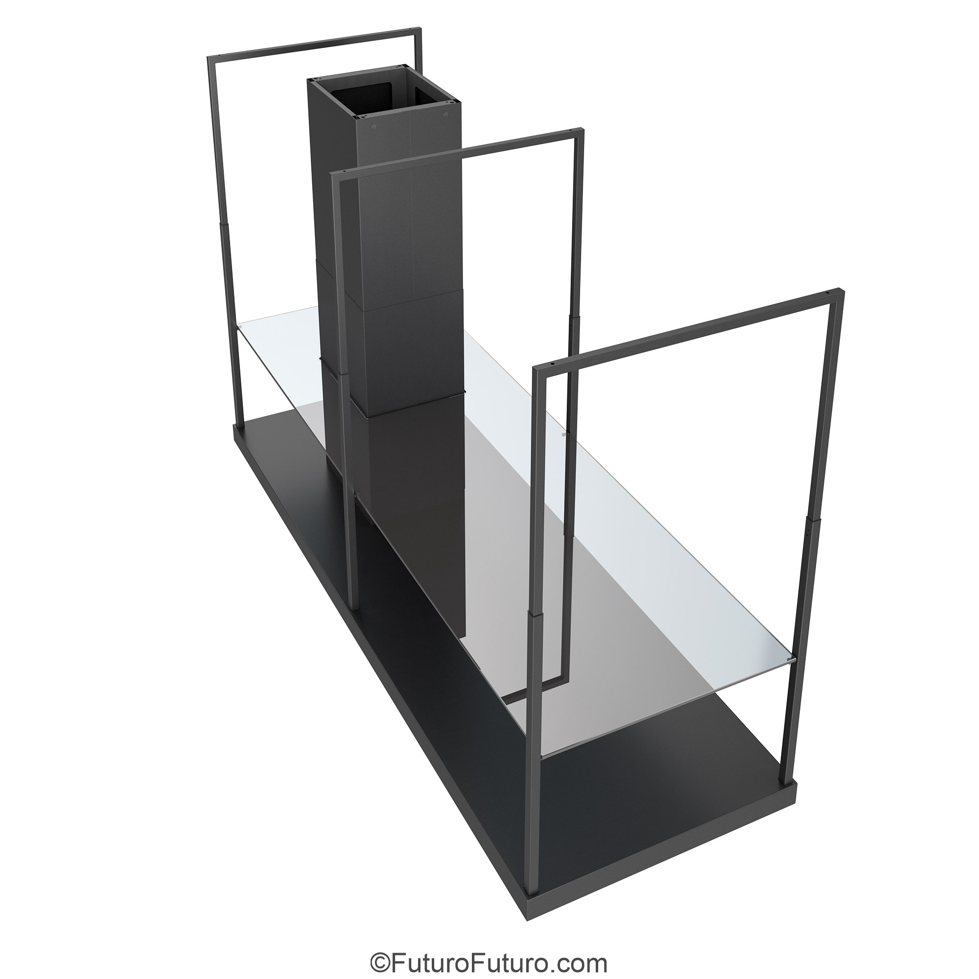 69″ Cage Black Island Range Hood IS69CAGEBLK