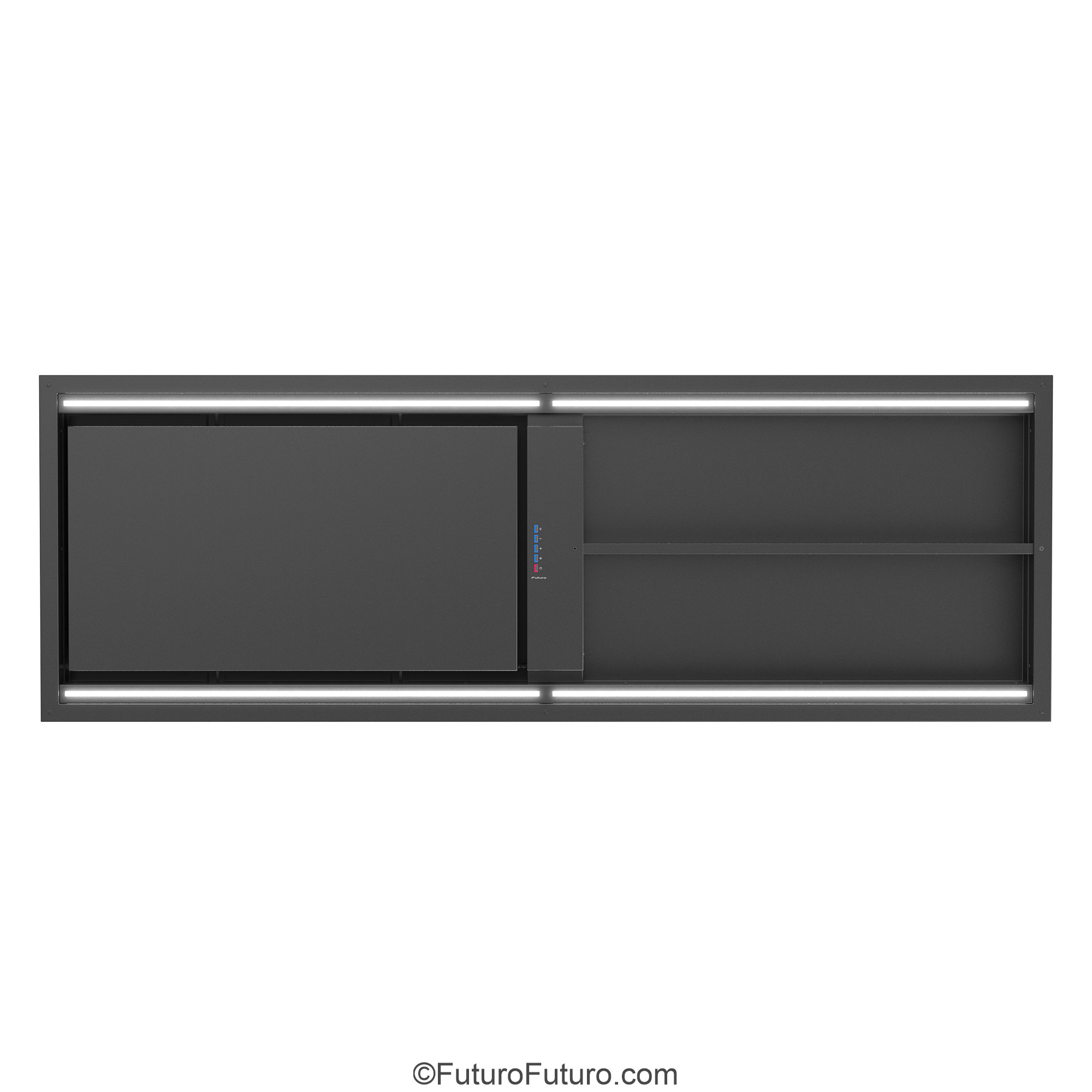 69″ Cage Black Island Range Hood IS69CAGEBLK