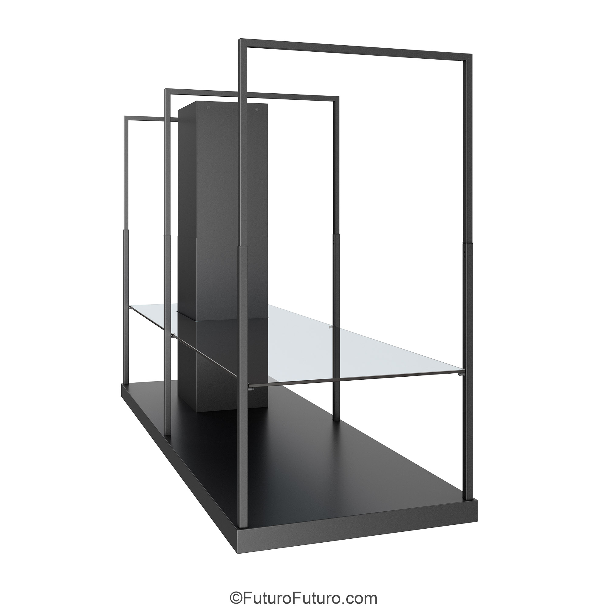 69″ Cage Black Island Range Hood IS69CAGEBLK