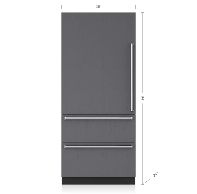 Legacy Model - 36" Designer Over-and-Under Refrigerator/Freezer with Ice Maker - Right Hinge IT36CIRH