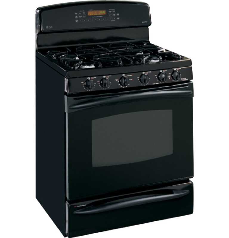 GE Profile 30" Free-Standing Dual-Fuel Double Oven Range Black J2B918BEKBB Picture 1
