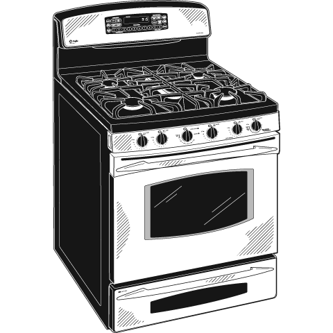 30" Free-Standing Dual-Fuel Double Oven Range J2B918SEKSS, product image 9 of 10