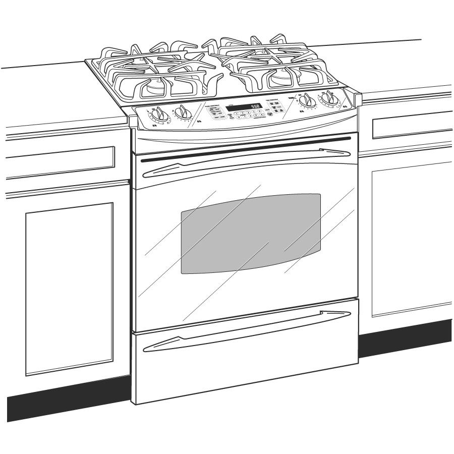 30" Dual Fuel Slide-In Range J2S968TEKWW, product image 2 of 3