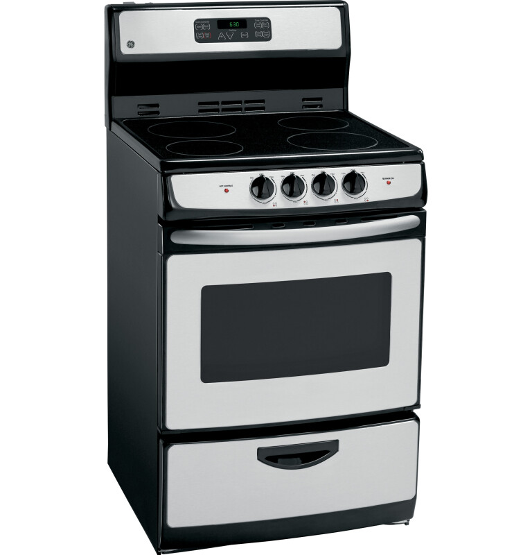 GE 24" Self Clean Free-Standing Electric Range Stainless Steel JA624RNSS Picture