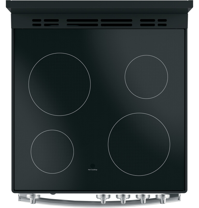 24" Free-Standing/Slide-in Front Control Range with Steam Clean and Large Window view 10