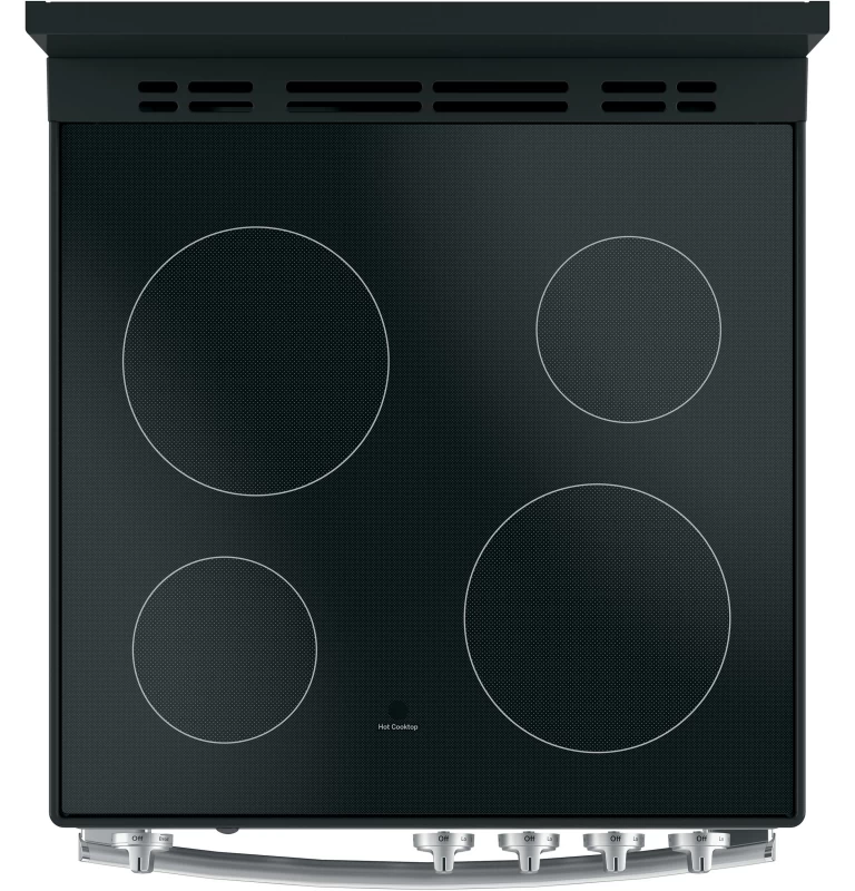 24" Free-Standing/Slide-in Front Control Range with Steam Clean and Large Window JAS640RMSS