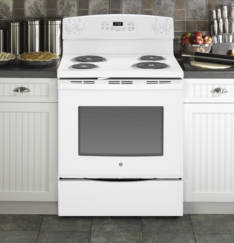 30" Free-Standing Electric Range JB250DFWW, product image 7 of 14