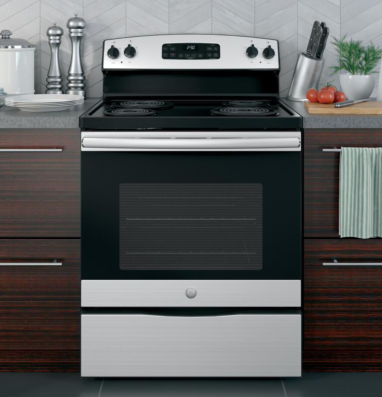 30" Free-Standing Electric Range JB250RKSS, product image 5 of 11