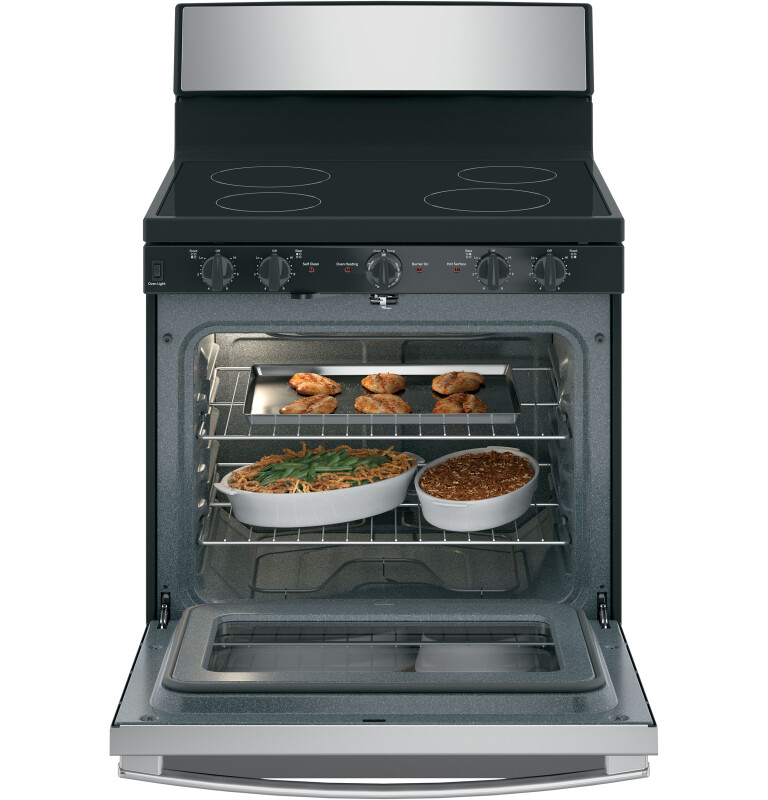 30” Free-standing Electric Radiant Smooth Cooktop Range JB480SMSS