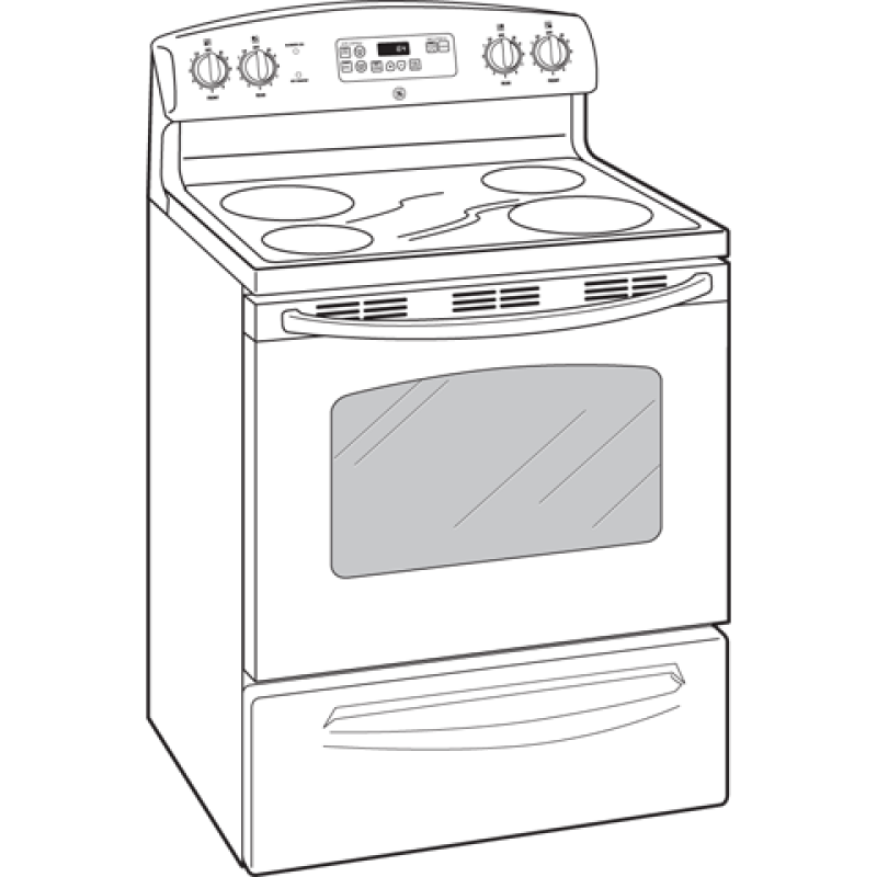 30" Free-Standing CleanDesign Electric Range JB620DRWW