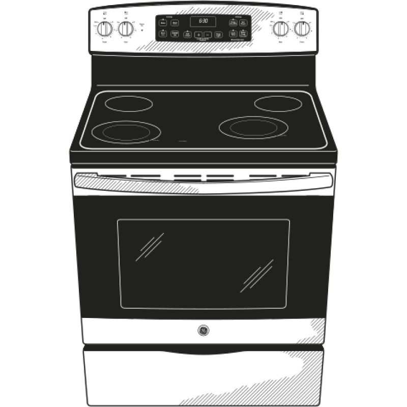 30" Free-Standing Electric Range JB645EKES