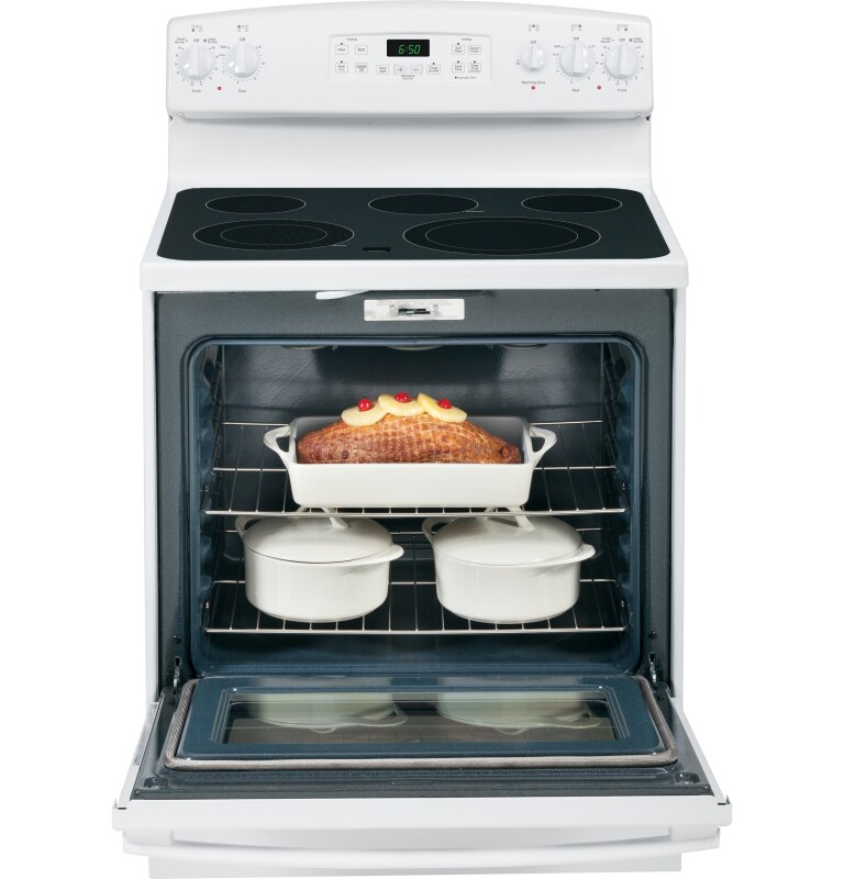 30" Free-Standing Electric Range JB650DFWW, product image 4 of 11