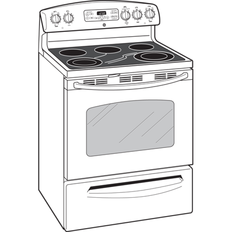 30" Free-Standing Electric Range JB650DTBB