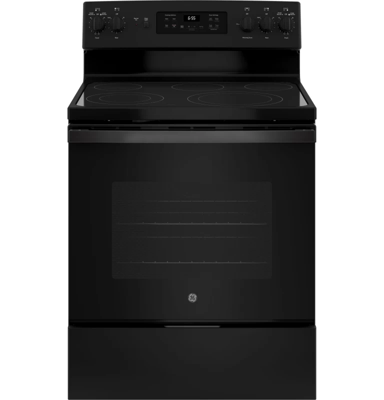GE 30" Free-Standing Electric Convection Range Black JB655DKBB Picture 1