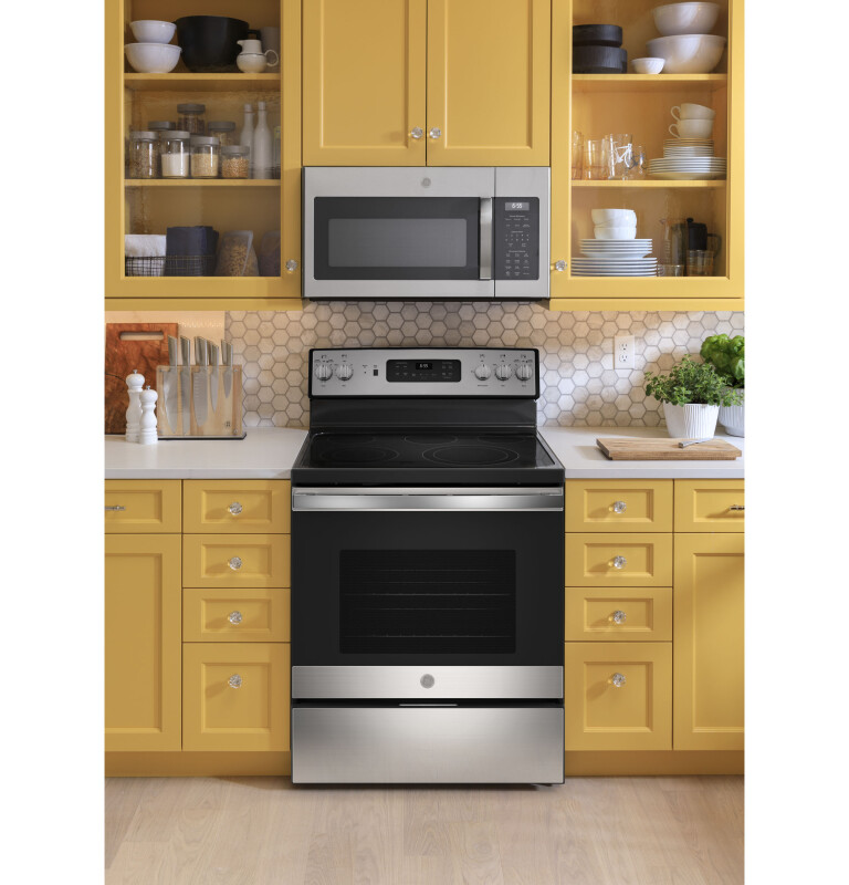 30" Free-Standing Electric Convection Fingerprint Resistant Range JB655YKFS