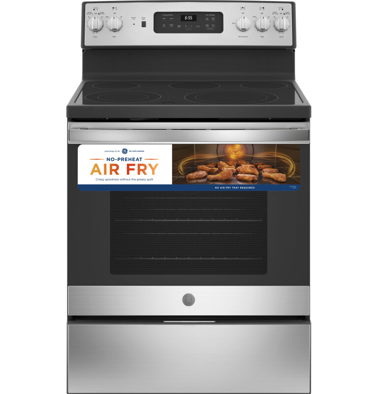 30" Free-Standing Electric Convection Fingerprint Resistant Range JB655YKFS