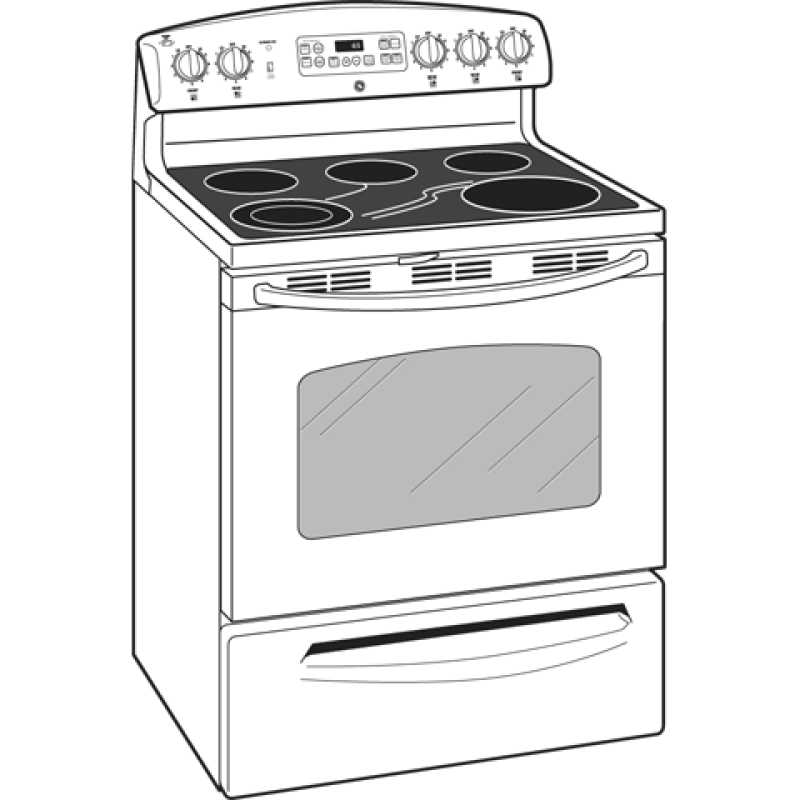 30" Free-Standing Electric Convection Range JB680DPWW