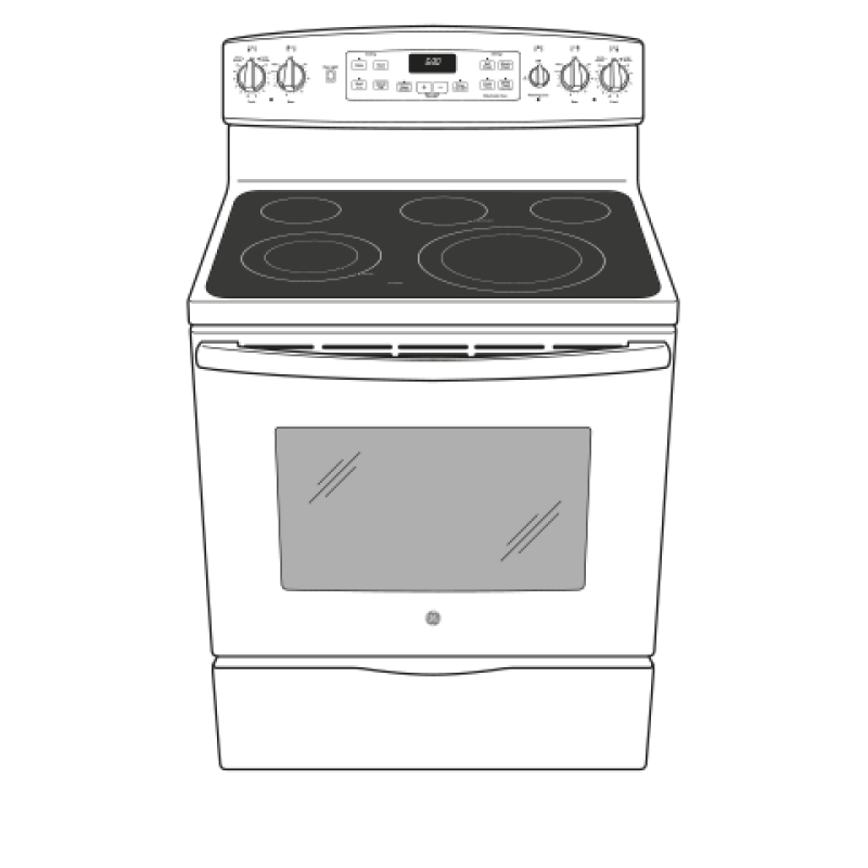 30" Free-Standing Electric Convection Range JB690EFES
