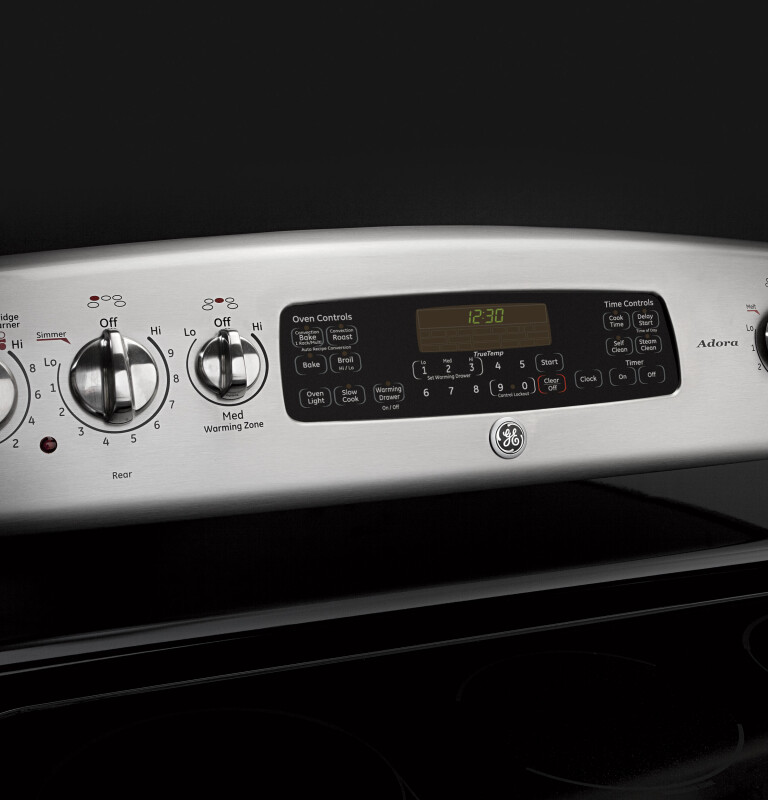 Adora series by GE 30" Free-Standing Electric Convection Range with Warming Drawer JB710STSS, product image 2 of 4