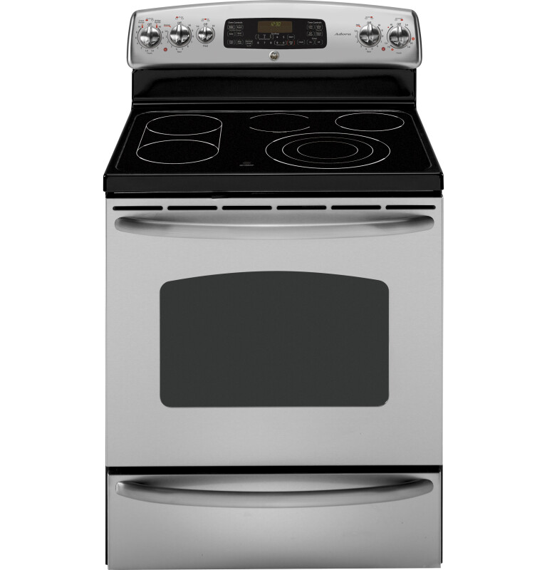 Adora series by GE 30" Free-Standing Electric Convection Range with Warming Drawer JB710STSS