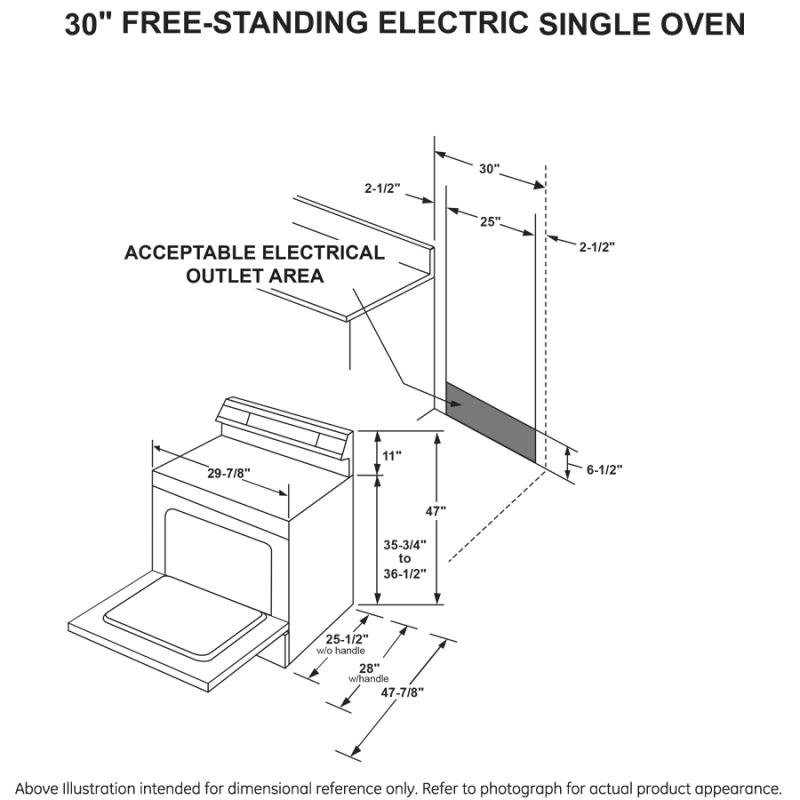 30" Free-Standing Electric Convection Range with No Preheat Air Fry JB735DPBB