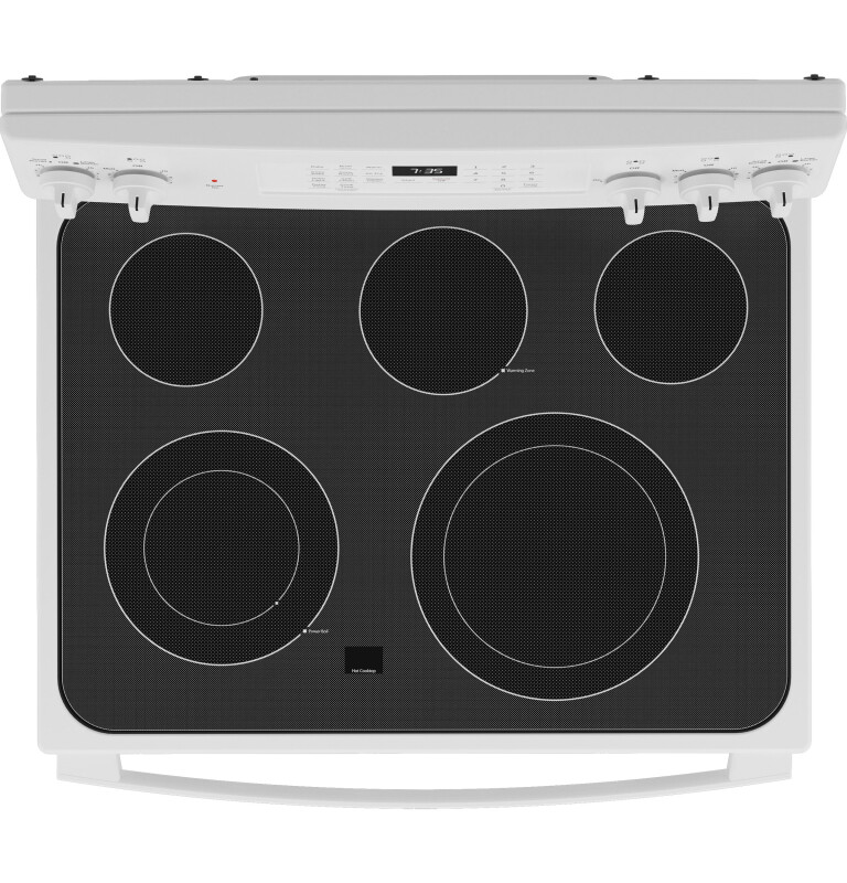 30" Free-Standing Electric Convection Range with No Preheat Air Fry JB735DPWW, product image 5 of 15