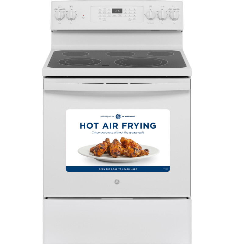 30" Free-Standing Electric Convection Range with No Preheat Air Fry JB735DPWW, product image 11 of 15