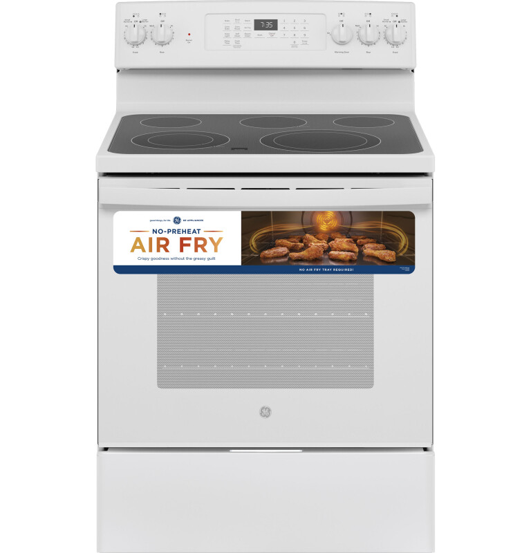 30" Free-Standing Electric Convection Range with No Preheat Air Fry JB735DPWW, product image 12 of 15
