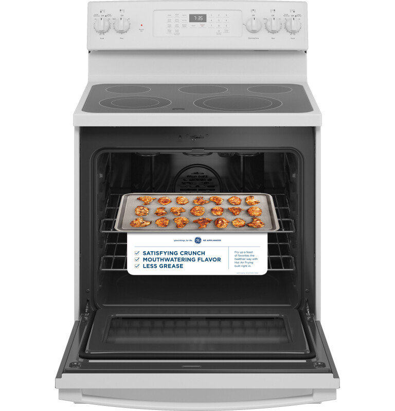30" Free-Standing Electric Convection Range with No Preheat Air Fry JB735DPWW, product image 13 of 15