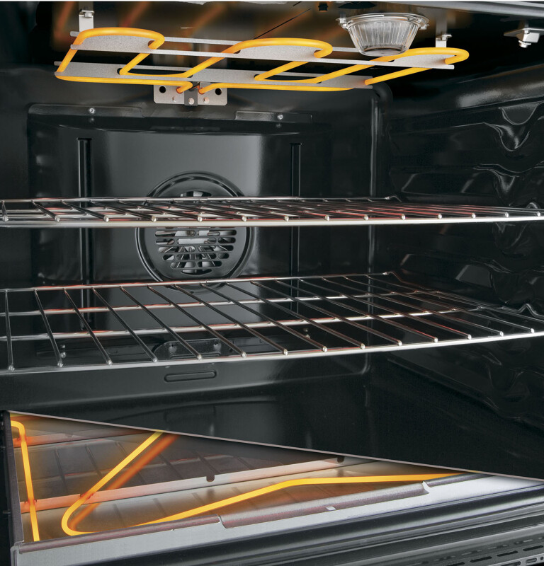GE 30" Free-Standing Electric Convection Range Slate JB750EJES Picture 1