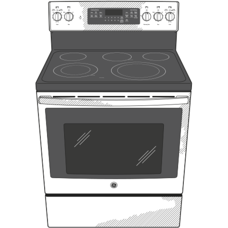 30" Free-Standing Electric Convection Range JB750SJSS, product image 15 of 16