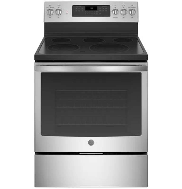 GE 30" Free-Standing Electric Convection Range Stainless Steel JB750SJSS Picture 1