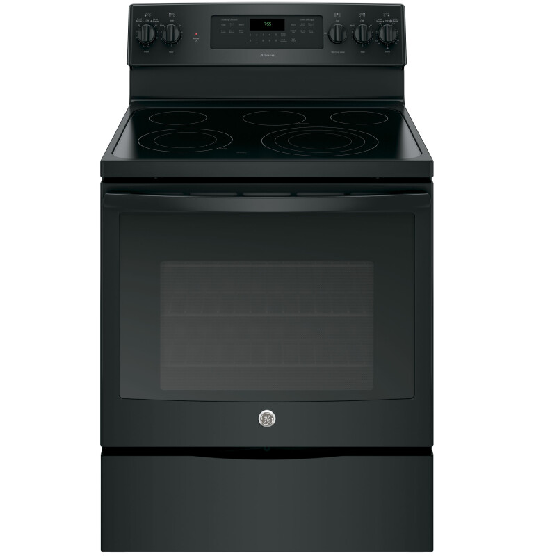 Adora series by GE 30" Free-Standing Electric Convection Range JB755DJBB