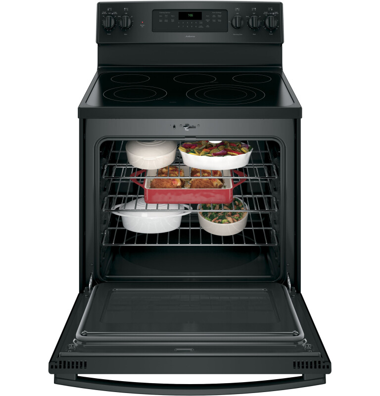 Adora series by GE 30" Free-Standing Electric Convection Range JB755DJBB, product image 7 of 11
