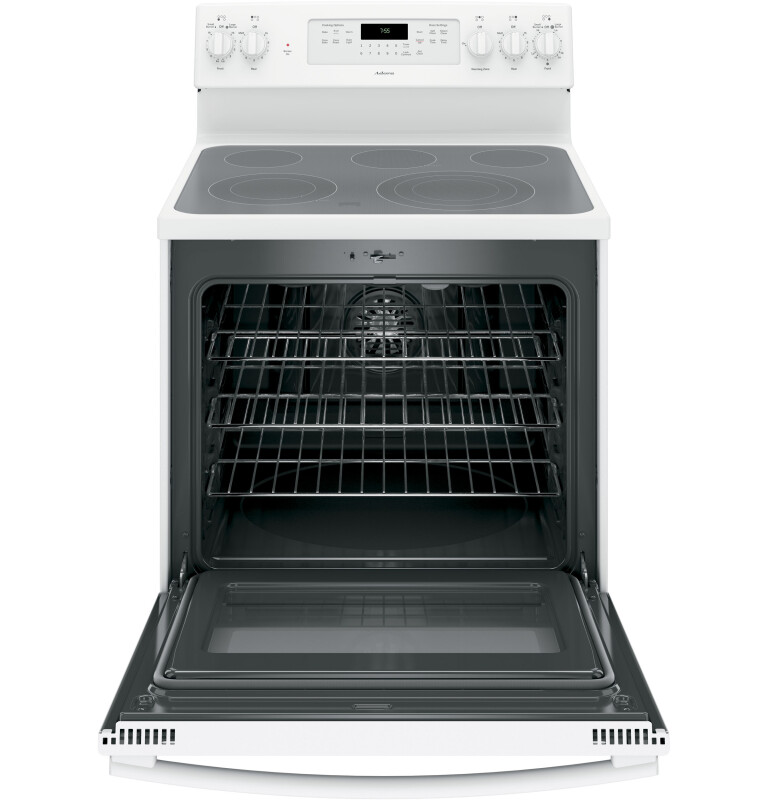 Adora series by GE 30" Free-Standing Electric Convection Range JB755DJWW, product image 9 of 13