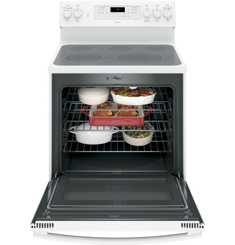 Adora series by GE 30" Free-Standing Electric Convection Range JB755DJWW, product image 10 of 13