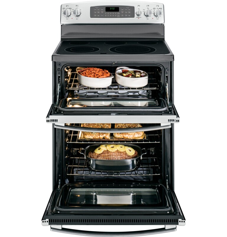 30" Free-Standing Electric Double Oven Range JB850SFSS, product image 4 of 13