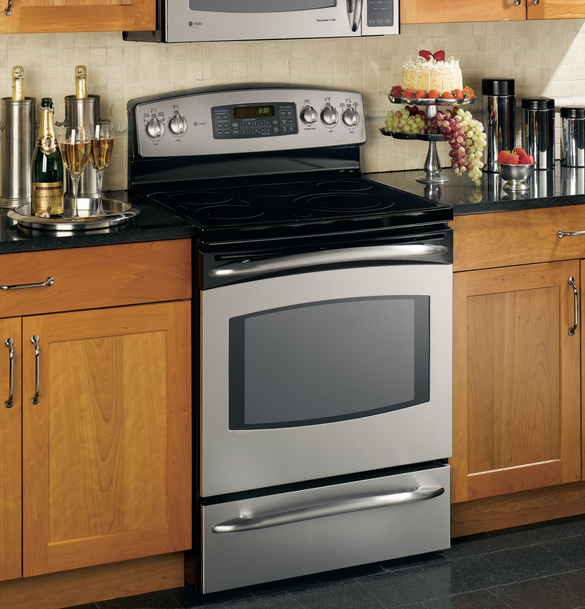 GE Profile 30" Free-Standing Electric Range Stainless Steel JB910SLSS Picture 1