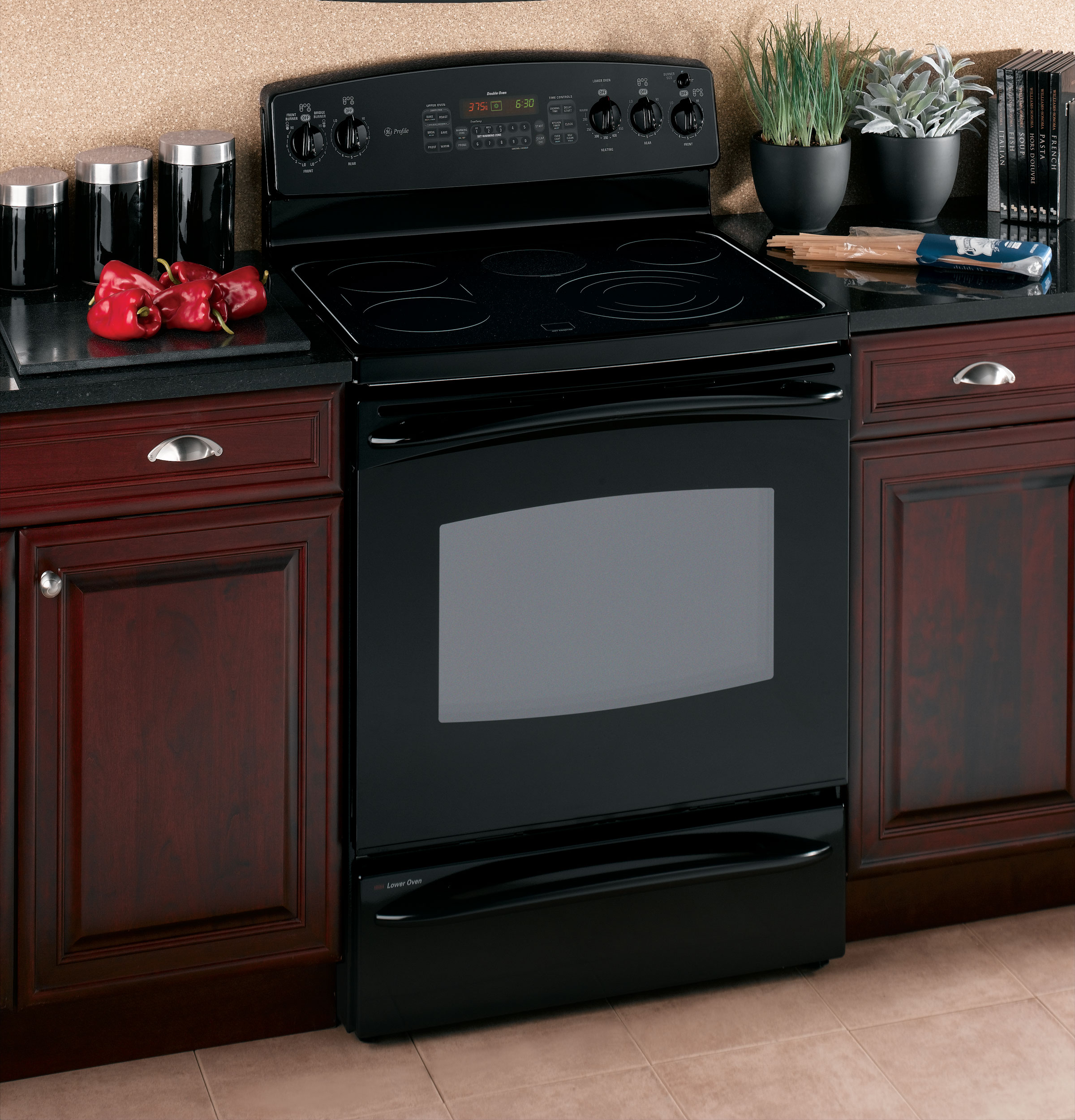 30" Free-Standing Double Oven Range JB968BKBB