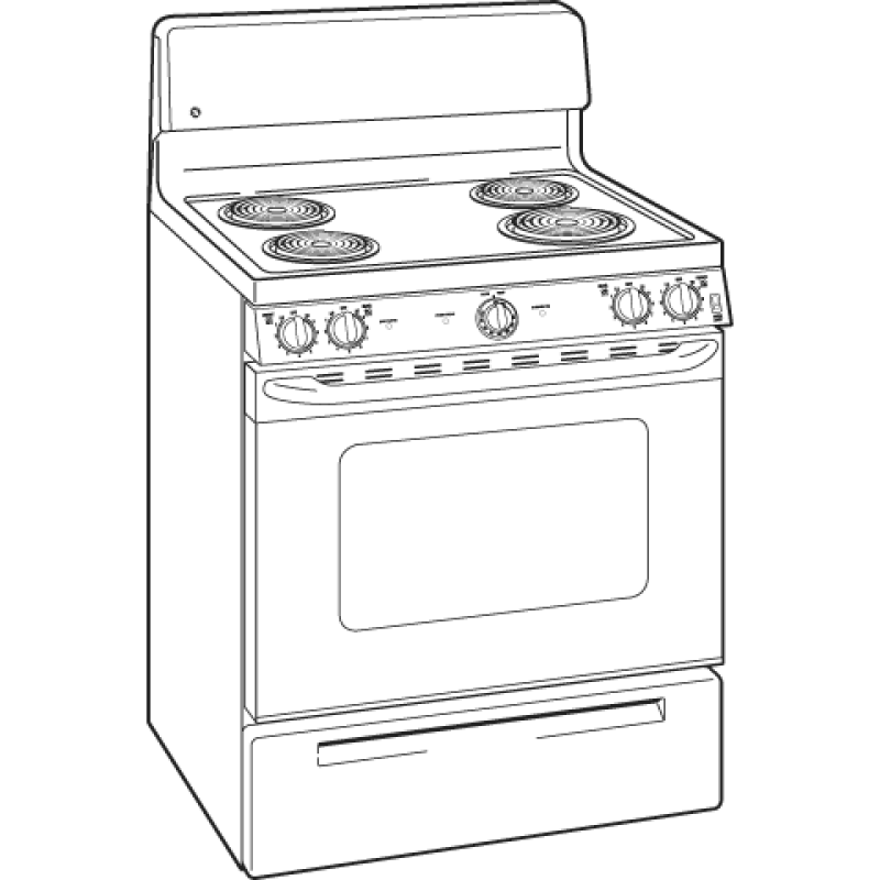 30" Free-Standing Electric Range JBP15BJBB