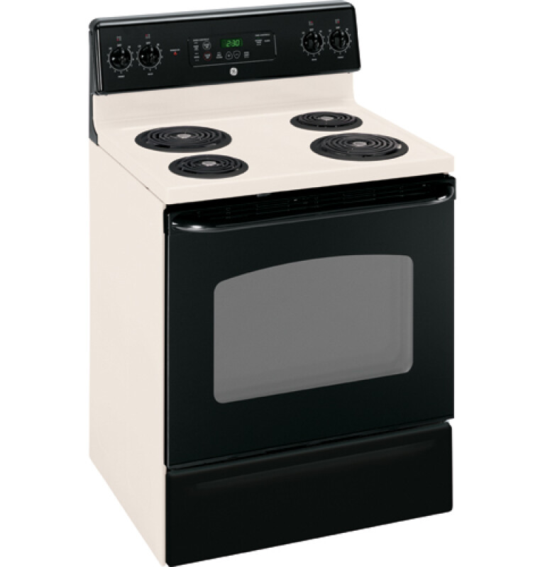 GE 30" Free-Standing Electric Range Bisque JBP25DKCT Picture 1
