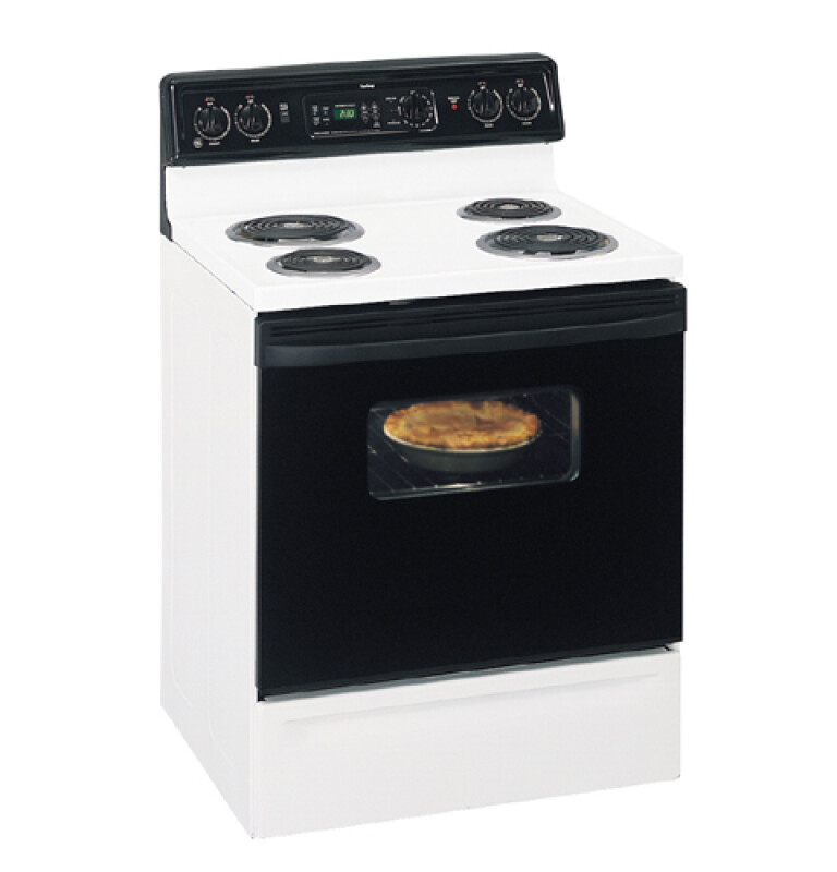 GE Spectra 30" Free-Standing QuickClean™ Electric Range White JBP26BBWH Picture 1